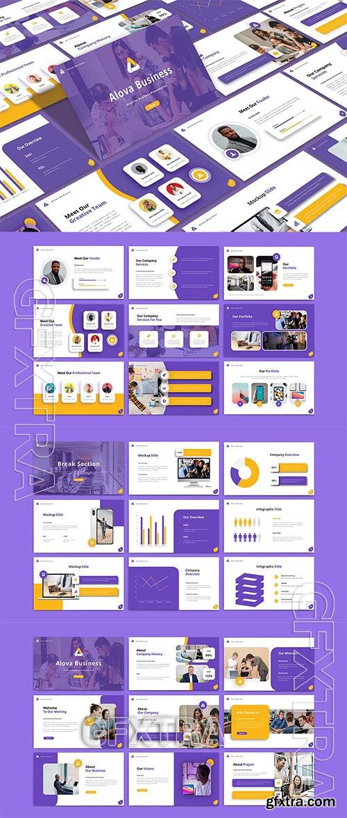 Alova - Business Powerpoint, Keynote and Google Slides Template