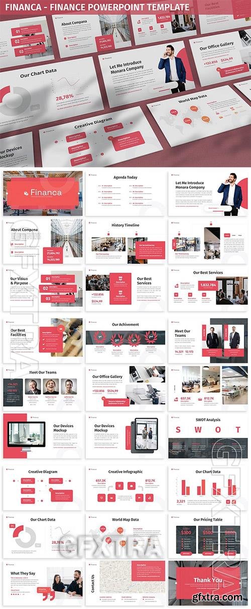 Financa - Finance Powerpoint Template CZK4F3R