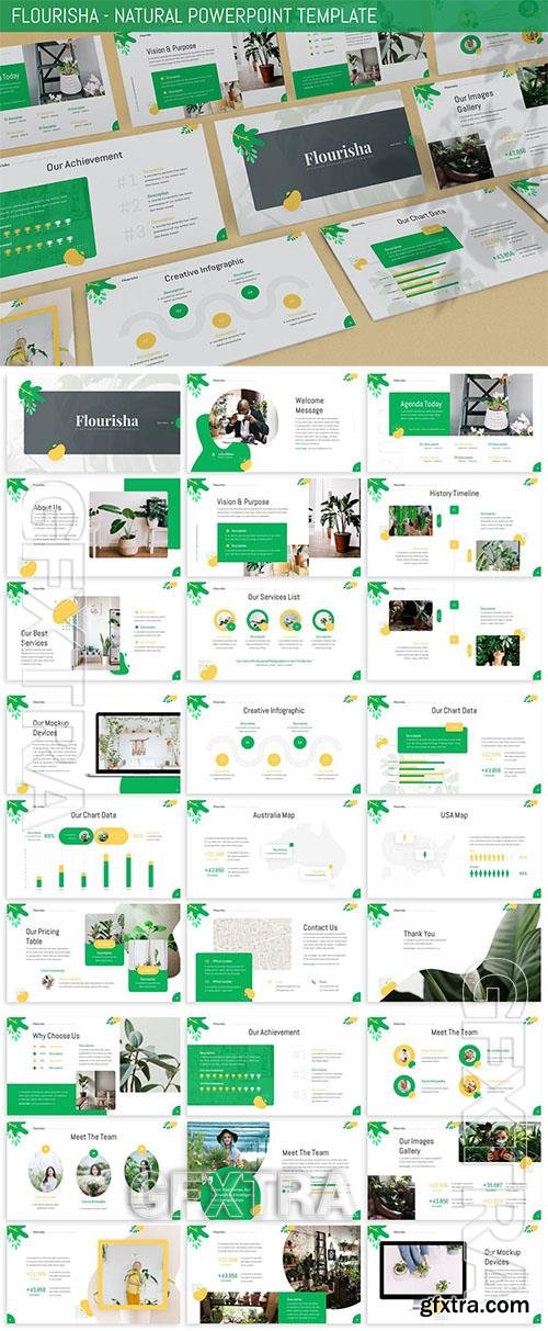 Flourisha - Natural Powerpoint Template J5T4GWZ