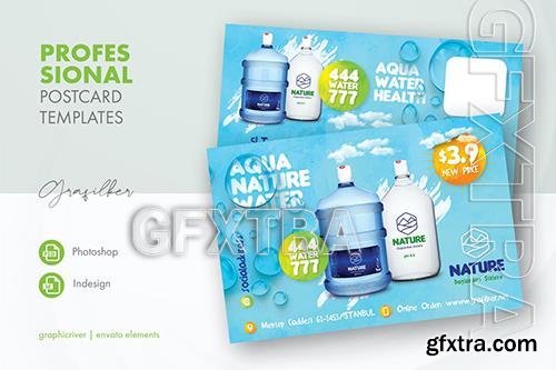 Water Service Postcard Templates FK76MD3 Water Service Postcard Templates FK76MD3