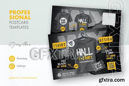 T-Shirt Postcard Templates T9Z5VHG