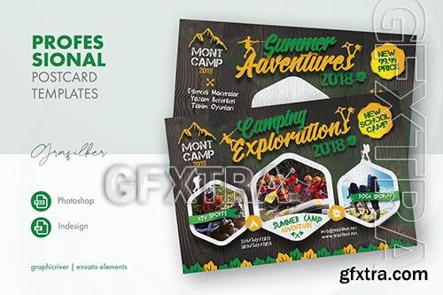 Camping Adventure Postcard Templates QEAF6YU Camping Adventure Postcard Templates QEAF6YU