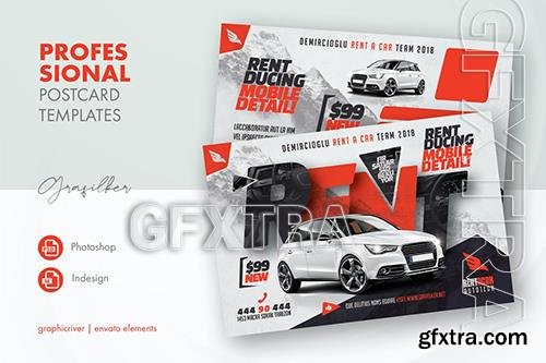 Rent A Car Postcard Templates KQEJZN9