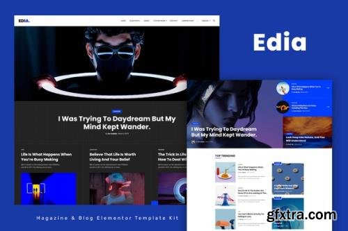 ThemeForest - Edia v1.0.0 - Blog & Magazine Elementor Template Kit - 33954265