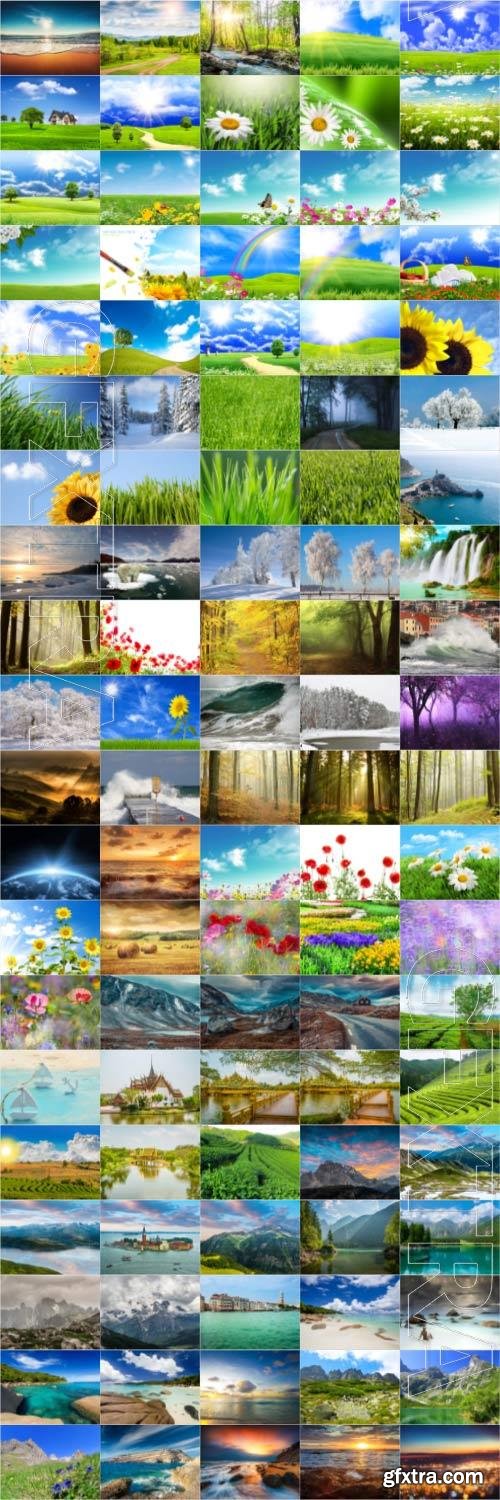 Nature, landscapes, stock photo bundle vol 1