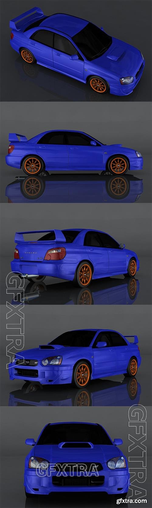 2004 Subaru Impreza WRX 3d model Model o175681 2004 Subaru Impreza WRX 3d model Model o175681