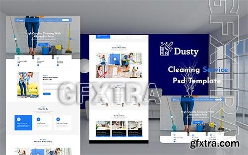 Cleaning Service PSD Template o184208