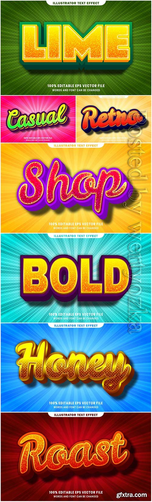 Vector text effect in style 3d Vector text effect in style 3d