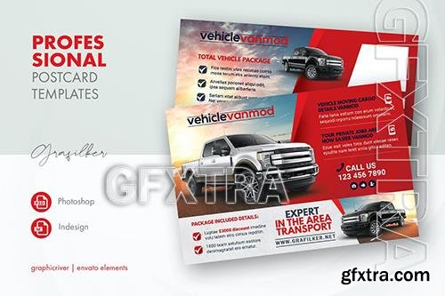 Commercial Vehicle Postcard Templates 6KTLC68 Commercial Vehicle Postcard Templates 6KTLC68