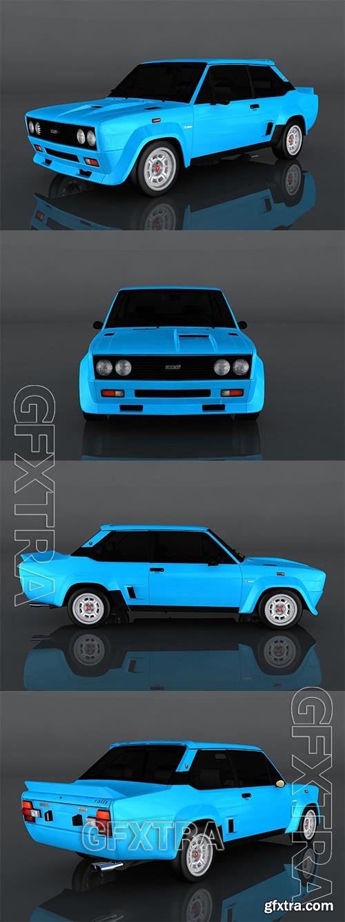 1980 FIAT 131 Abarth 3D Model o93253 1980 FIAT 131 Abarth 3D Model o93253