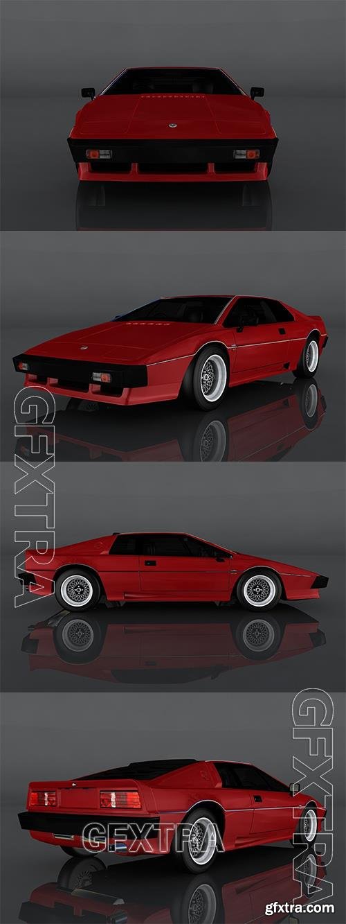 1980 Lotus Esprit 3D Model o92713 1980 Lotus Esprit 3D Model o92713