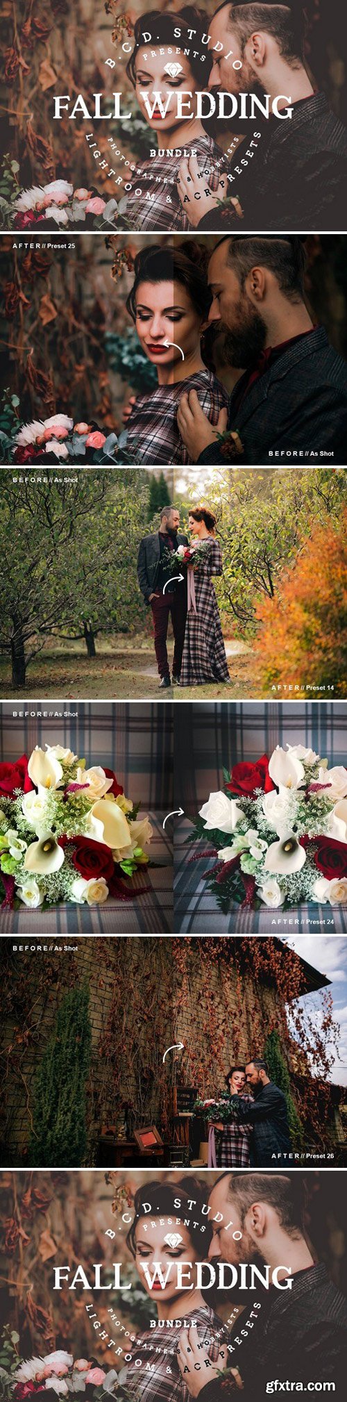 30 Fall Wedding LR PS Presets