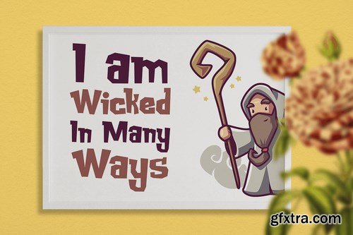 Log Wizard - kids font