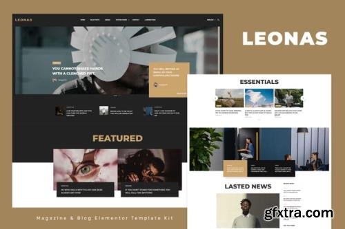 ThemeForest - Leonas v1.0.0 - Blog & Magazine Elementor Template Kit - 33981092
