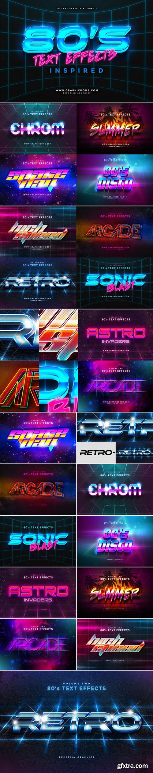 80s Text Effects