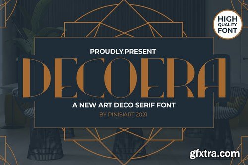 DECOERA - art deco font