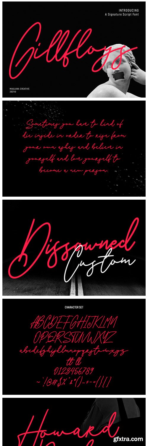 Gillfloys Font Gillfloys Font
