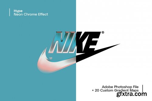 CreativeMarket - Hype - Neon Chrome Effect 5955685