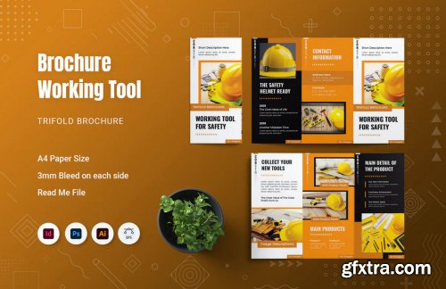 Working Tool For Safety Trifold Brochure