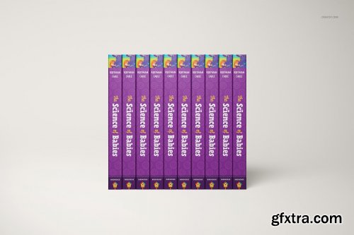 CreativeMarket - Board Book Mockup Set 6425964
