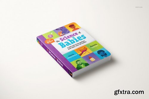 CreativeMarket - Board Book Mockup Set 6425964