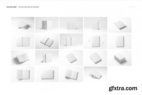 CreativeMarket - Board Book Mockup Set 6425964