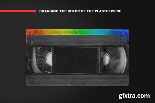 CreativeMarket - OLD VHS video cassette mockup pack 6473293