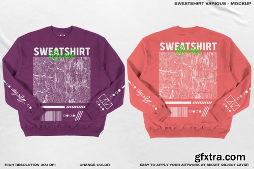 CreativeMarket - Sweatshirt Various - Mokcup 6463899