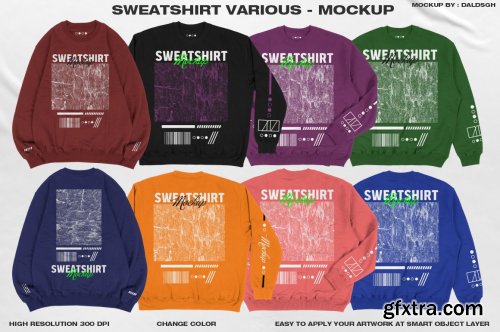 CreativeMarket - Sweatshirt Various - Mokcup 6463899