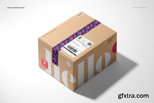 CreativeMarket - Noissue Shipping Labels Mockup Set 6451656