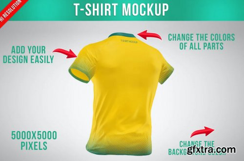 T-Shirt Mockup - Back View