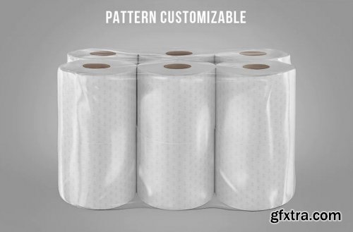 Toilet Paper Package Mockup