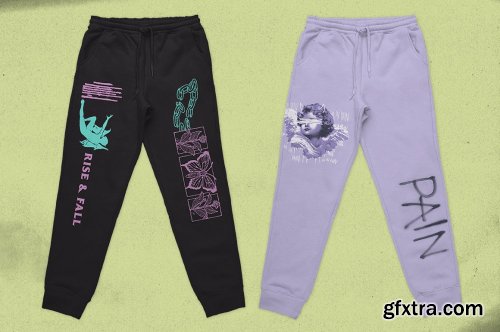 CreativeMarket - Sweatpants Merch Mockup 6365147