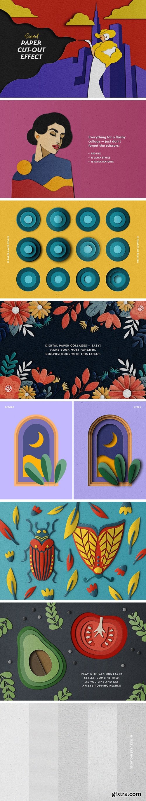 GraphicRiver - Scissored Paper Cut-Out PS Effect 33073014