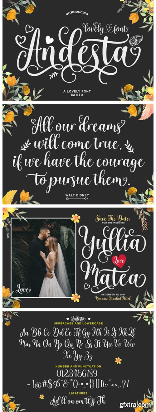 Andesta Font Andesta Font