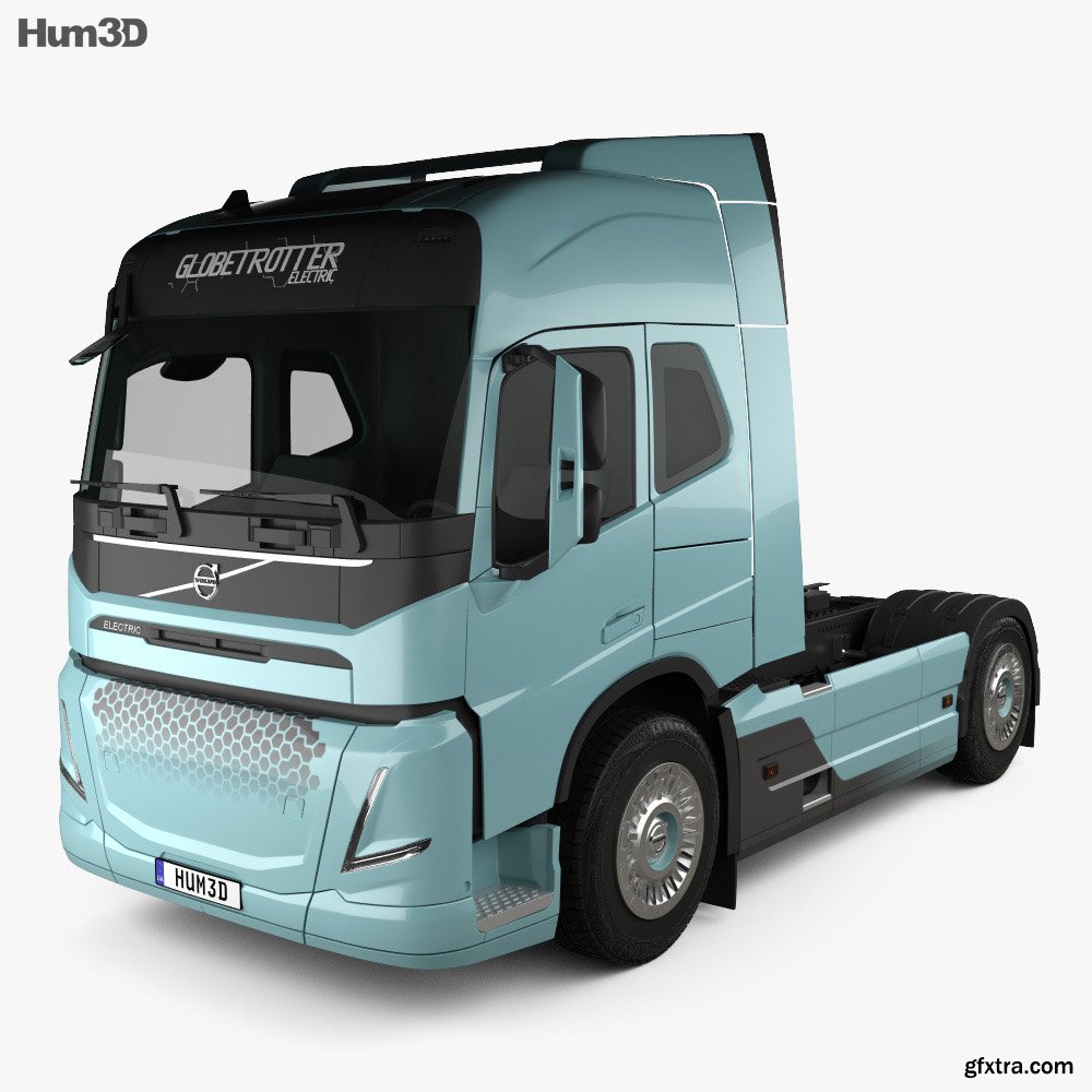 Volvo Electric Tractor Truck 2019 3D model » GFxtra
