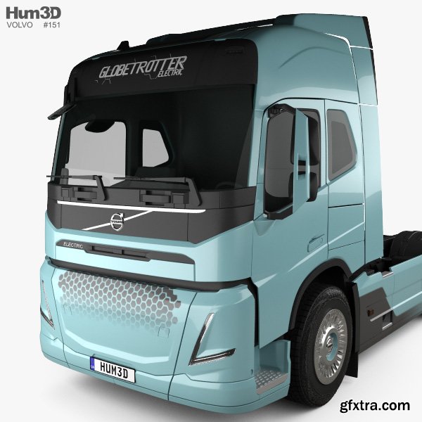 Volvo Electric Tractor Truck 2019 3D model » GFxtra