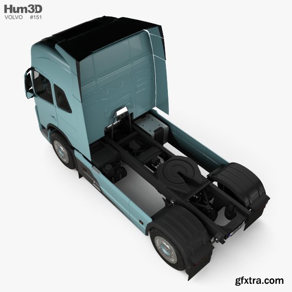 Volvo Electric Tractor Truck 2019 3D model » GFxtra