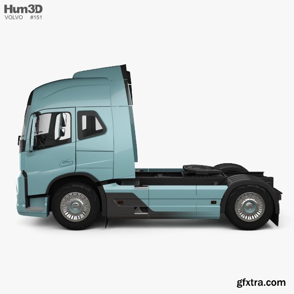 Volvo Electric Tractor Truck 2019 3D model » GFxtra