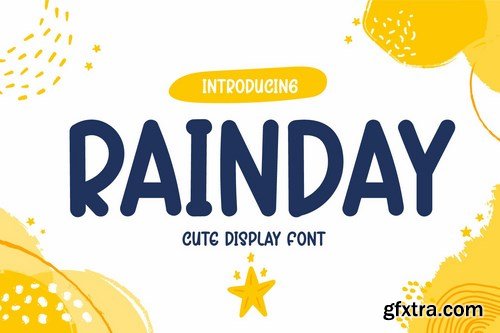 Rainday - Cute Display Font