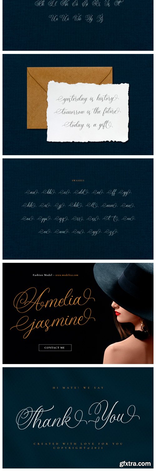 Amanda Calligraphy Font Amanda Calligraphy Font