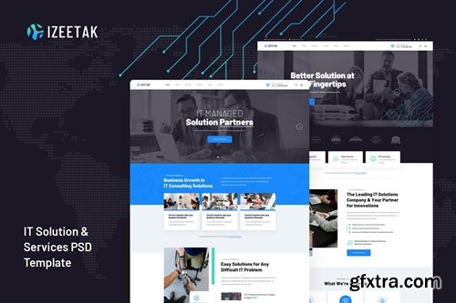 Izeetak - IT Solutions & Services PSD Template