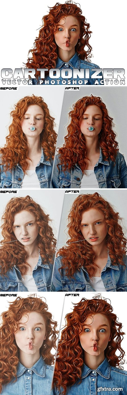 Cartoonizer Photoshop Action