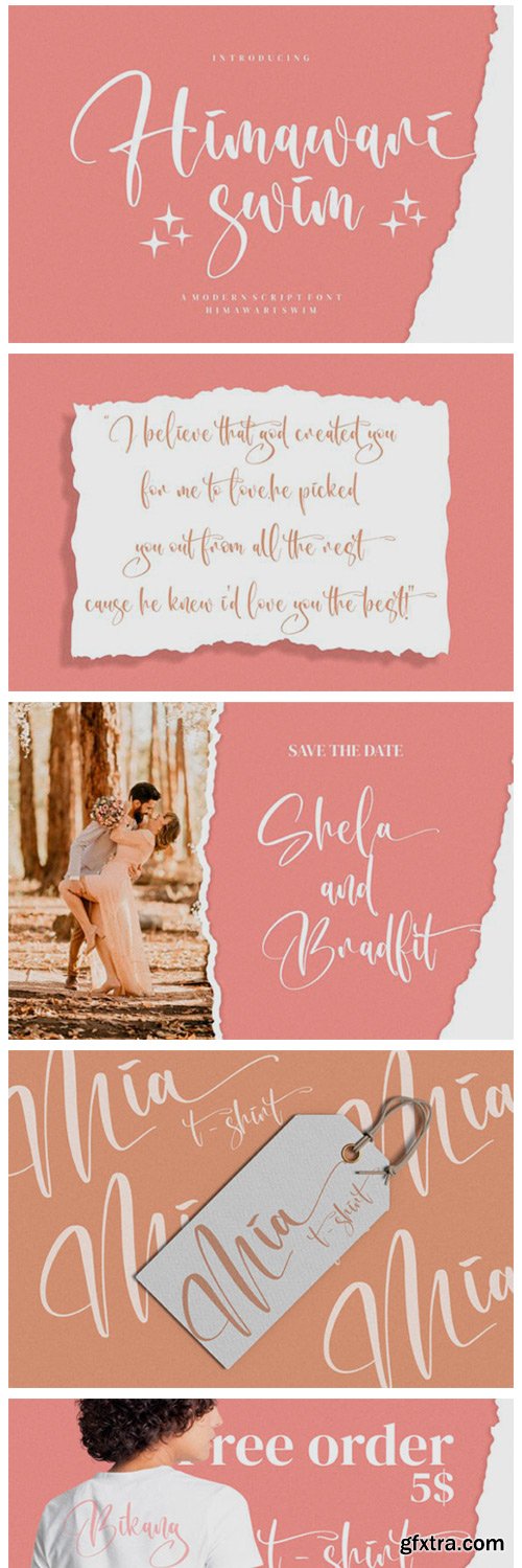 Himawari Swim Font Himawari Swim Font