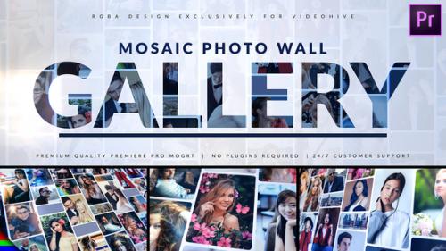 Videohive - Mosaic Photo Gallery | Logo Reveal - 33823891 - 33823891
