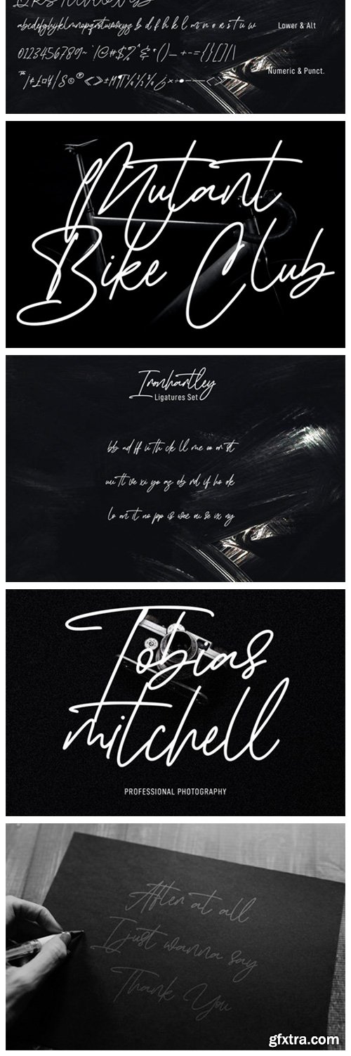 Ironhartley Script Font Ironhartley Script Font