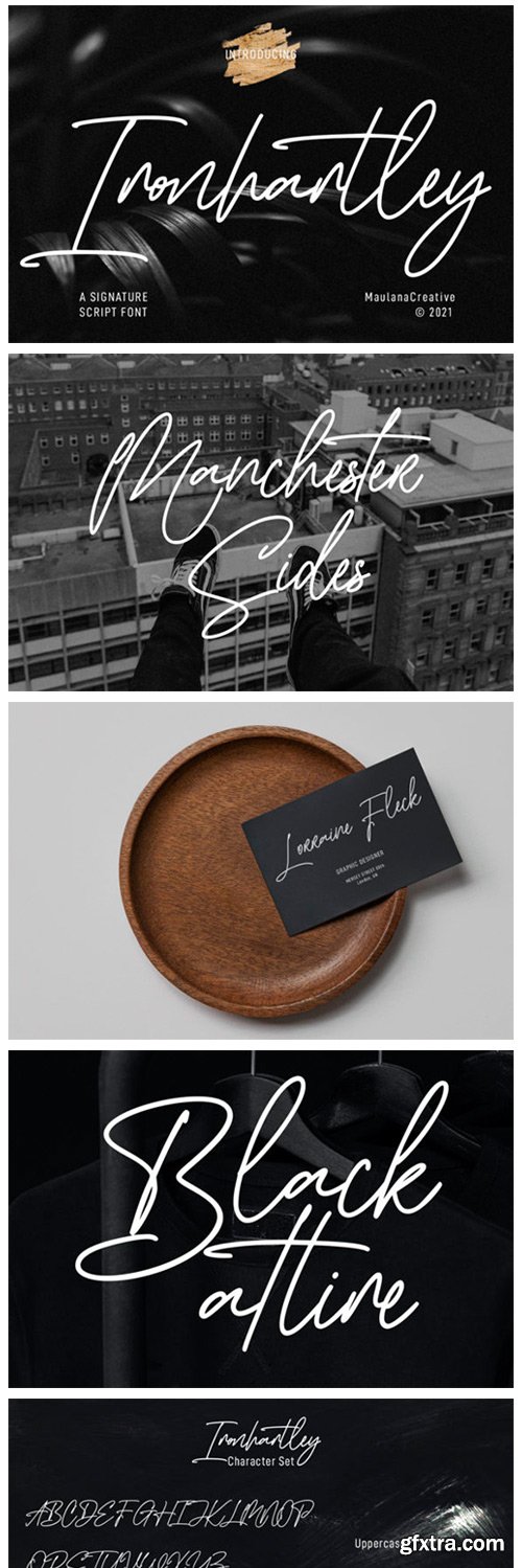 Ironhartley Script Font Ironhartley Script Font