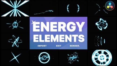 Videohive - Cartoon Energy Elements | DaVinci Resolve - 33909357 - 33909357