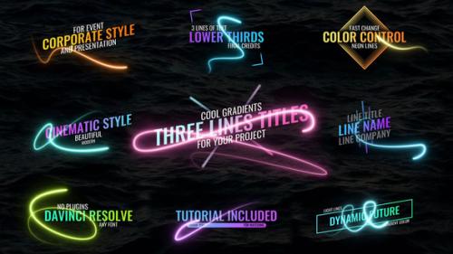 Videohive - Light Lines Titles - 33947920 - 33947920