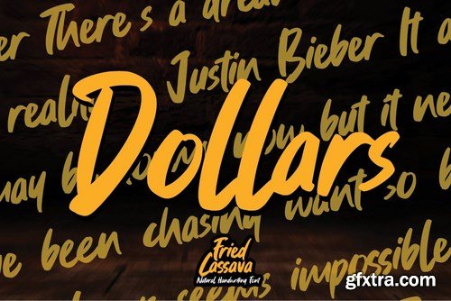 Fried Cassava - Natural Handwritten Font